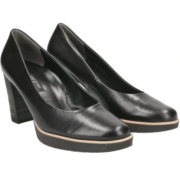 Paul Green | Shoes | Black Leather Platform Pumps Never Worn  display picture 1